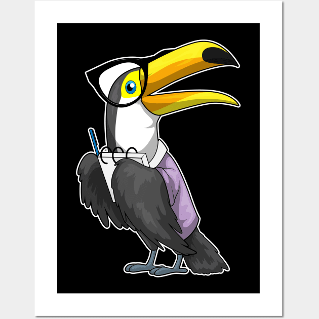 Toucan Secretary Notepad Wall Art by Markus Schnabel